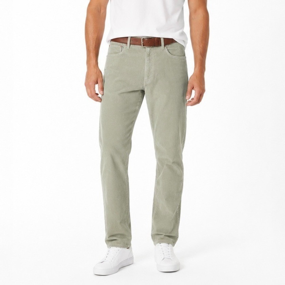 Buck Mason Men's Ford Standard 10 OZ. Stretch Cord Corduroy Jeans 34 x 34 Cream